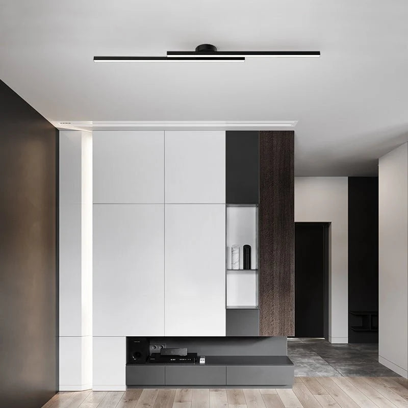 Ceiling Light Double Linear LED Semi-Flush Mount