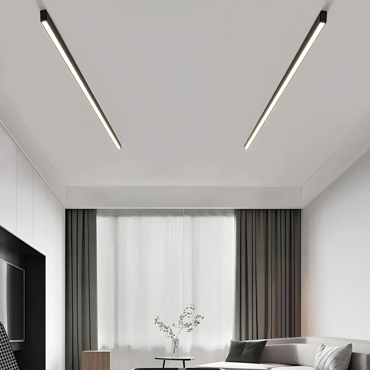 Ceiling Light Linear LED Dimmable Remote Control