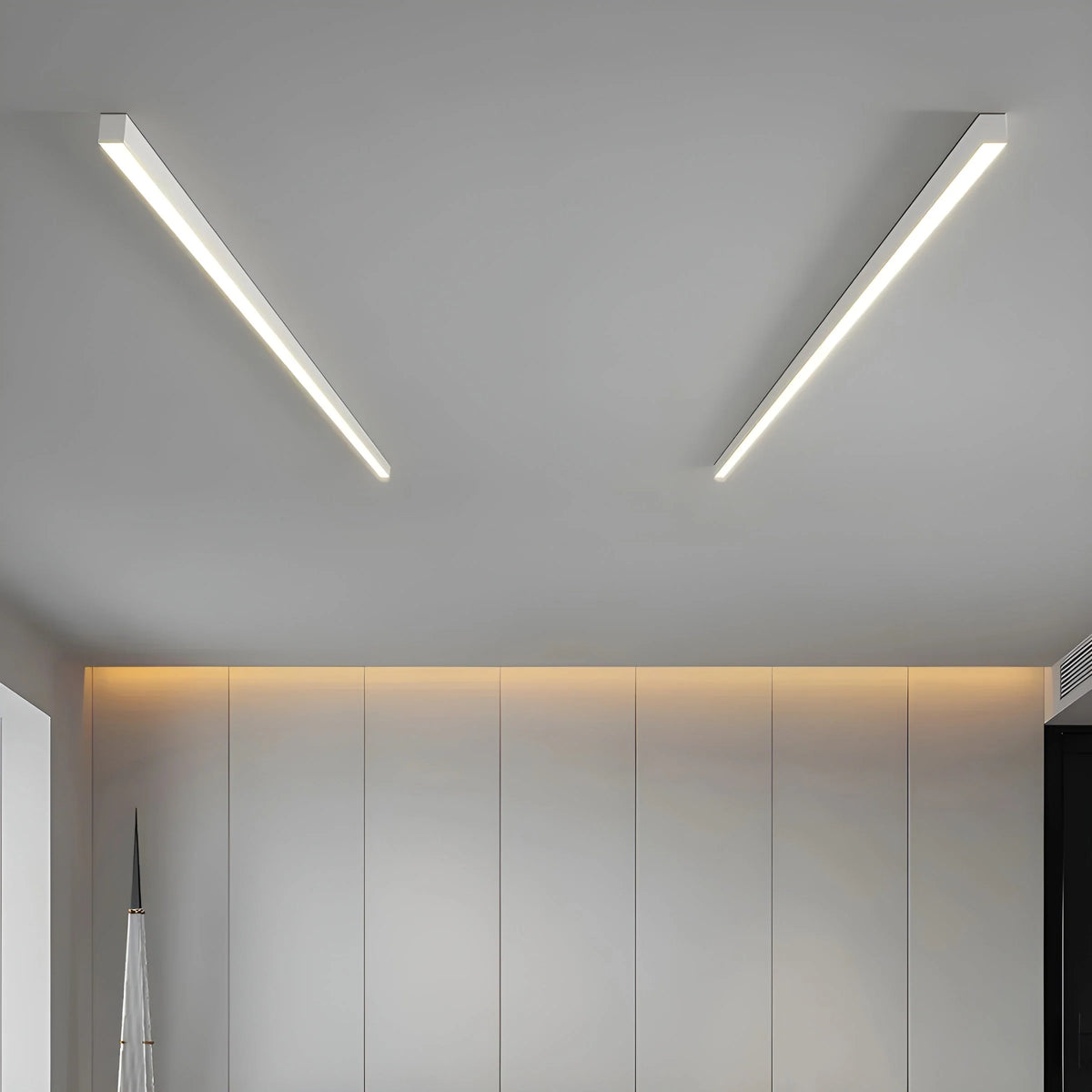 Ceiling Light Linear LED Dimmable Remote Control