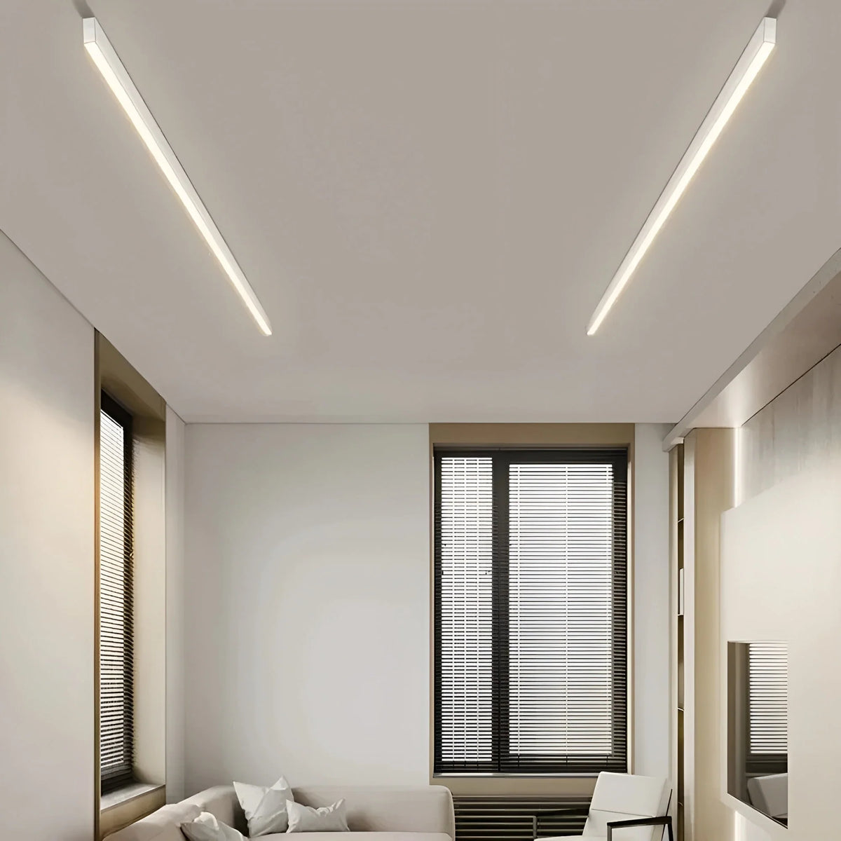 Ceiling Light Linear LED Dimmable Remote Control