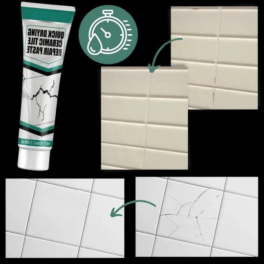 Ceramic Repair Paste Kit Quick-Drying Water-Resistant Finish