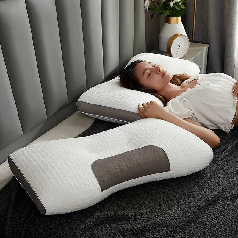 Cervical Pillow Ergonomic Contour Soybean Fiber Core