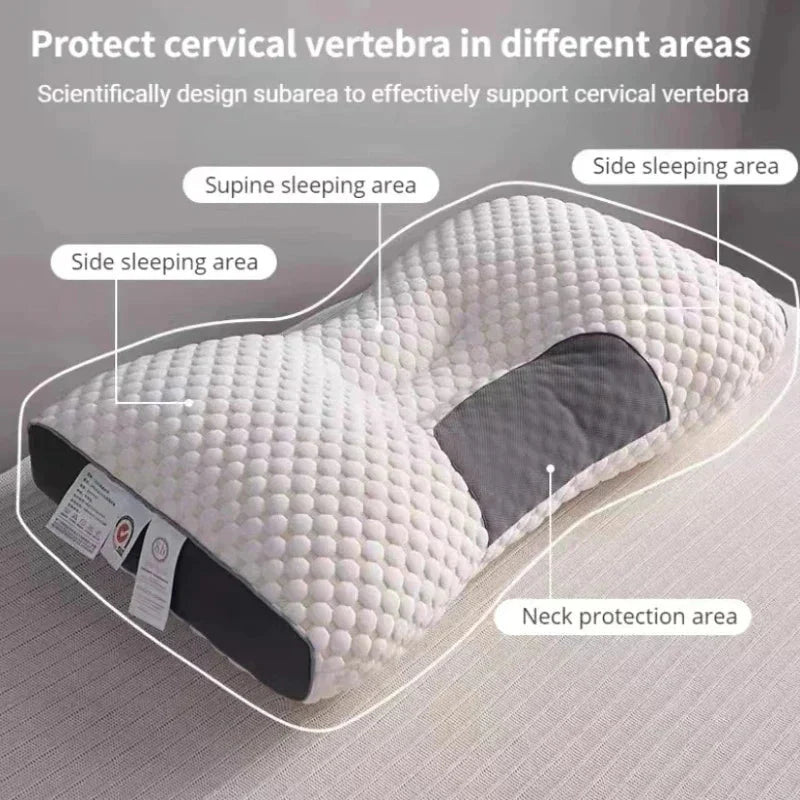 Cervical Pillow Ergonomic Contour Soybean Fiber Core