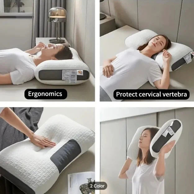 Cervical Pillow Ergonomic Contour Soybean Fiber Core