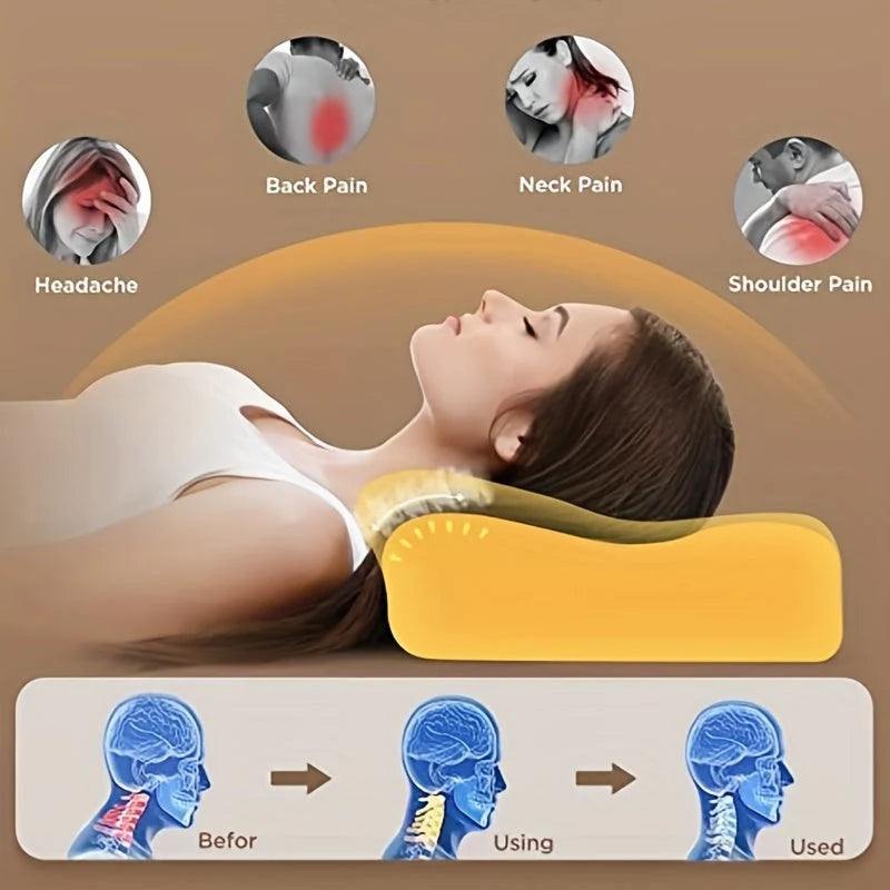 Cervical Pillow Memory Foam Cooling Adjustable Height