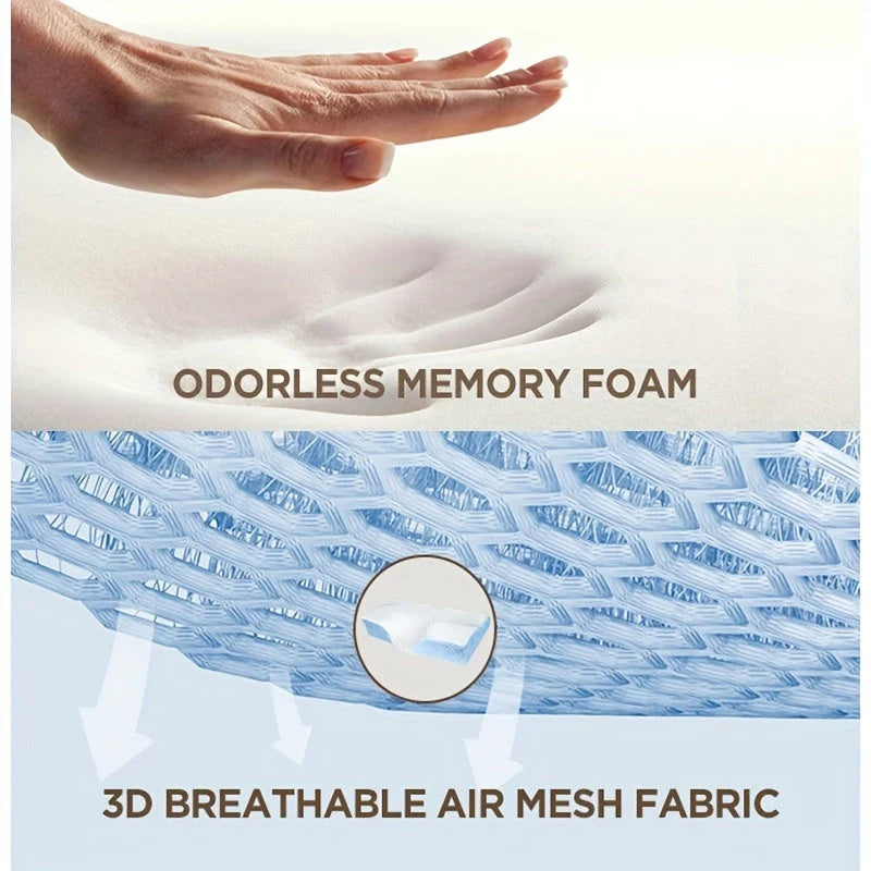 Cervical Pillow Memory Foam Cooling Adjustable Height