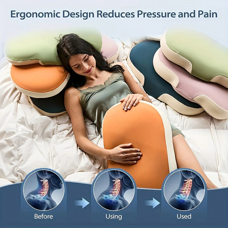 Cervical Support Pillow Memory Foam Breathable Removable Cover