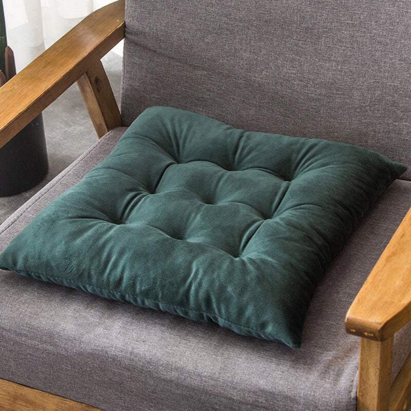 Chair Cushion Velvet Tie-On 16 x 16 Inch