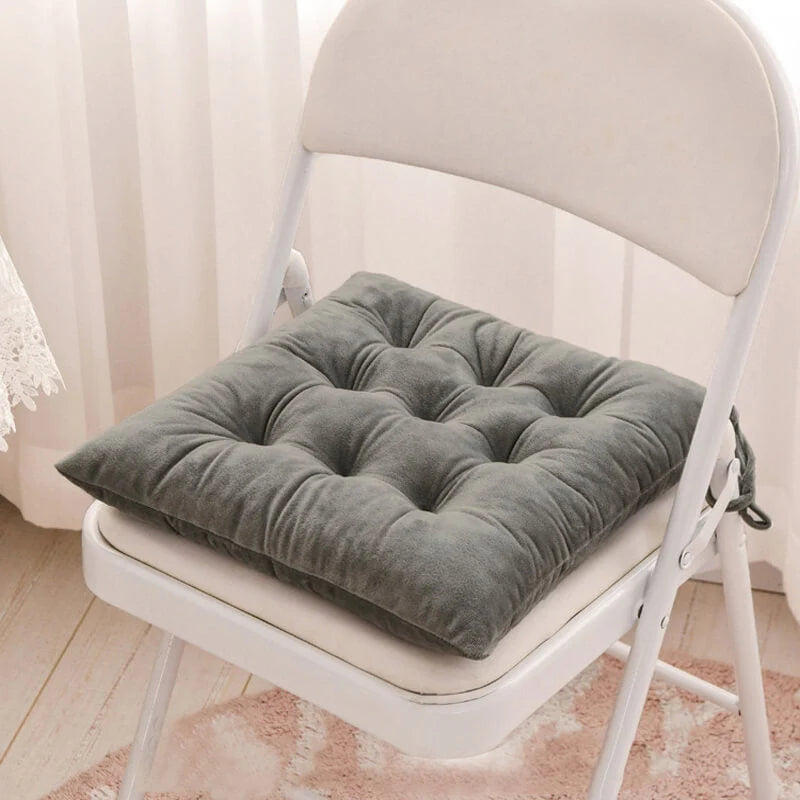 Chair Cushion Velvet Tie-On 16 x 16 Inch