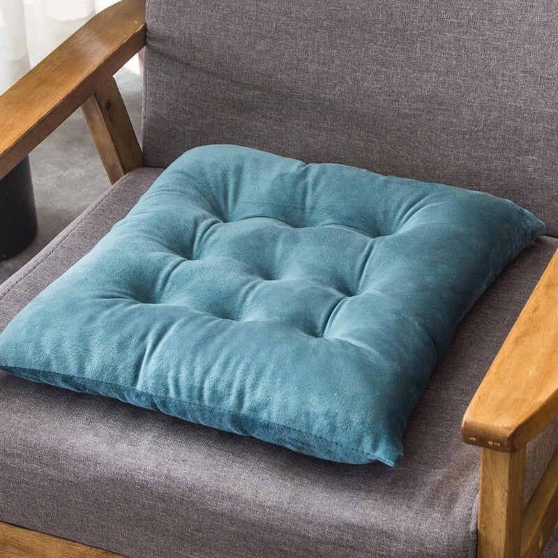 Chair Cushion Velvet Tie-On 16 x 16 Inch