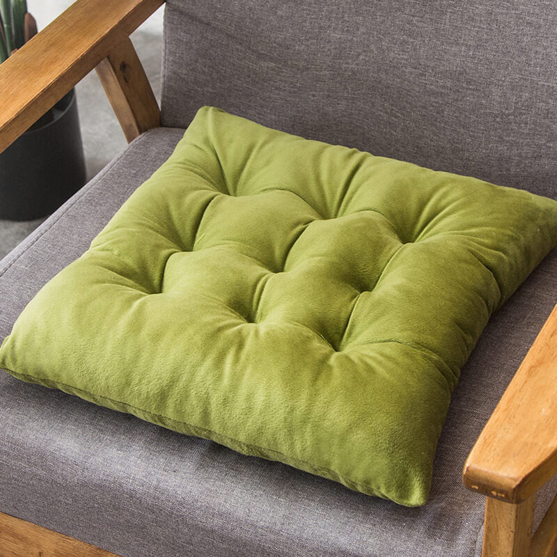 Chair Cushion Velvet Tie-On 16 x 16 Inch