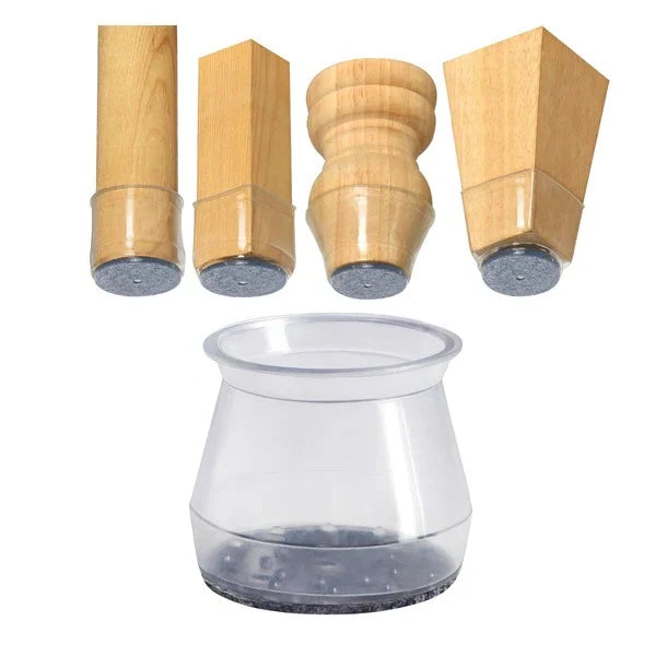 Chair Leg Floor Protectors Stretch-Fit Set of 8