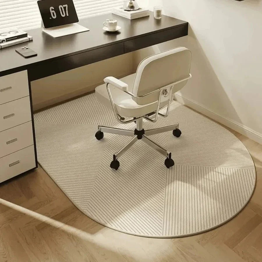 Chair Mat for Hardwood Floors Short-Pile Velour Non-Slip Backing