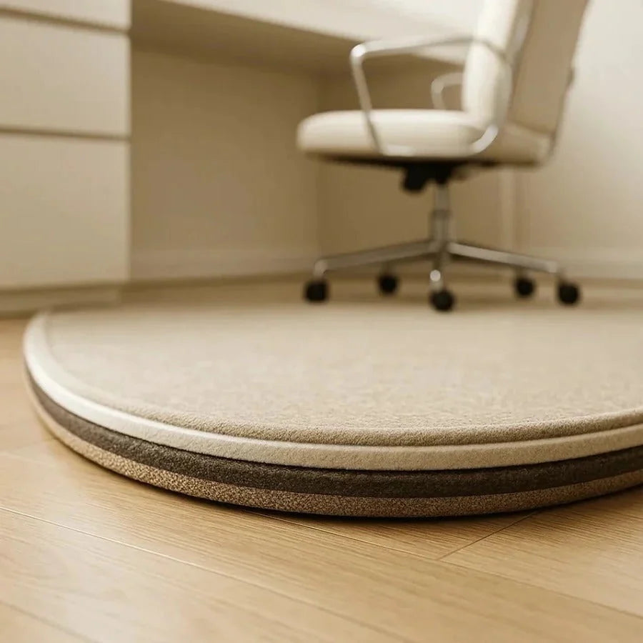 Chair Mat for Hardwood Floors Short-Pile Velour Non-Slip Backing