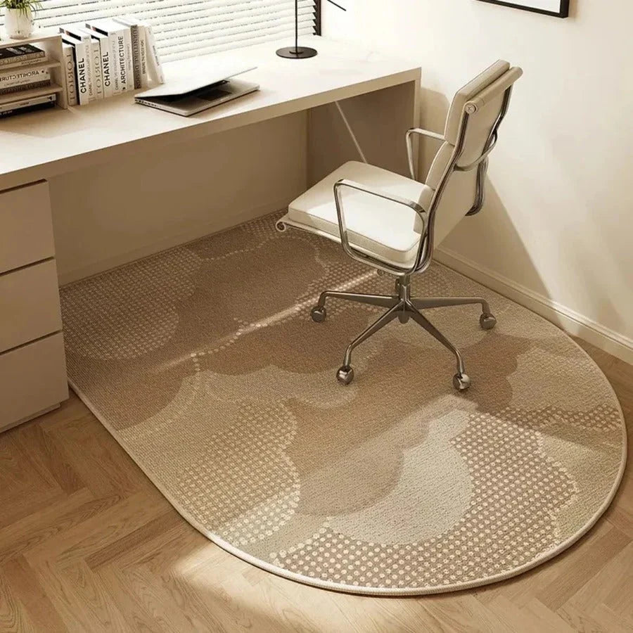 Chair Mat for Hardwood Floors Short-Pile Velour Non-Slip Backing