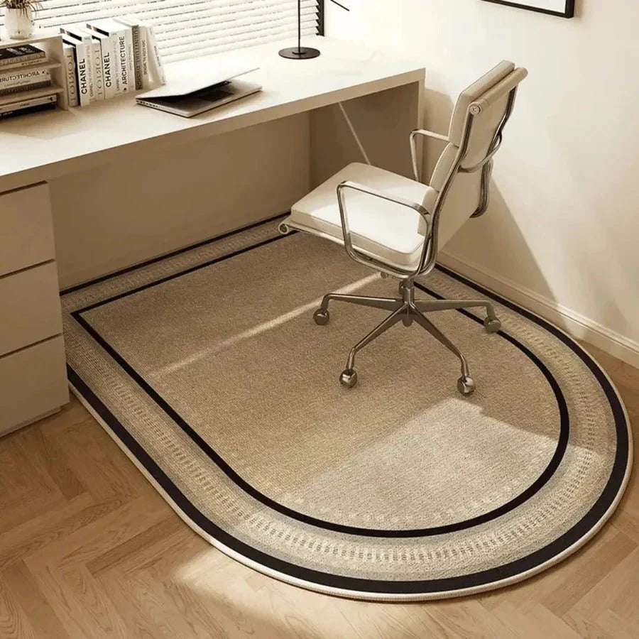 Chair Mat for Hardwood Floors Short-Pile Velour Non-Slip Backing