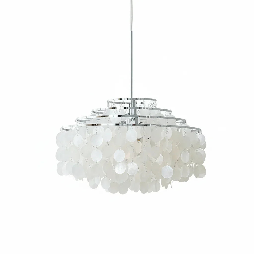 Chandelier Layered Shell Design Adjustable LED Lighting