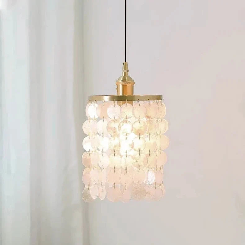 Chandelier Layered Shell Design Adjustable LED Lighting