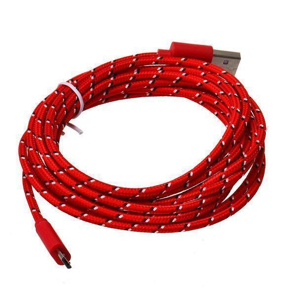 Charging Cable 10 Ft Braided Tangle-Resistant USB to 8-Pin