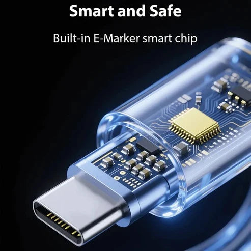 Charging Cable Magnetic Self-Coiling Braided Fabric