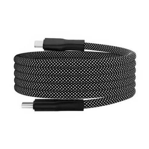 Charging Cable Magnetic Self-Coiling Braided Fabric