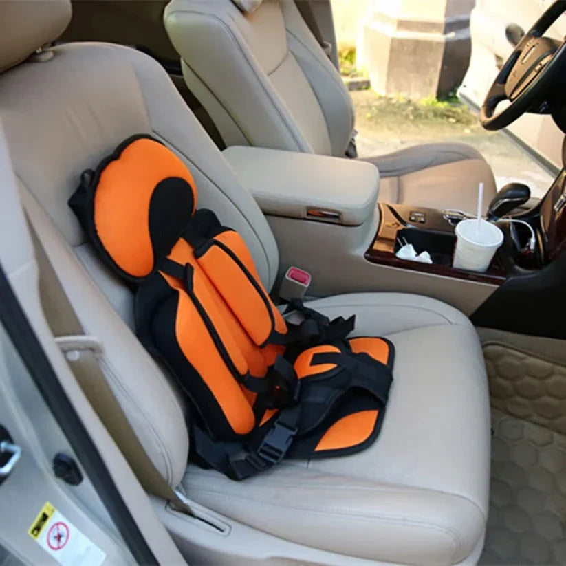 Child Travel Car Seat Foldable Five-Point Harness Washable Cover