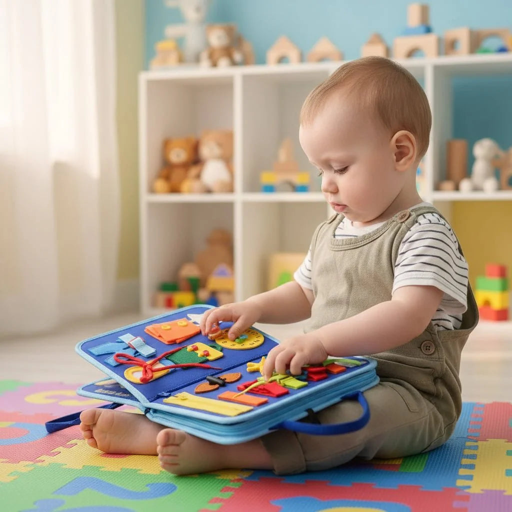 Children’s Activity Board 15 Sensory Activities Lightweight & Portable