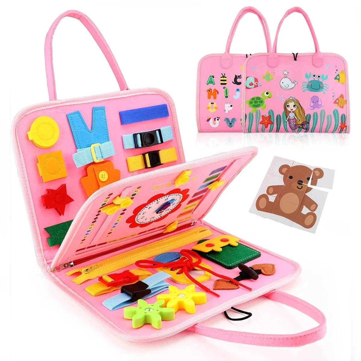 Children’s Activity Board 15 Sensory Activities Lightweight & Portable