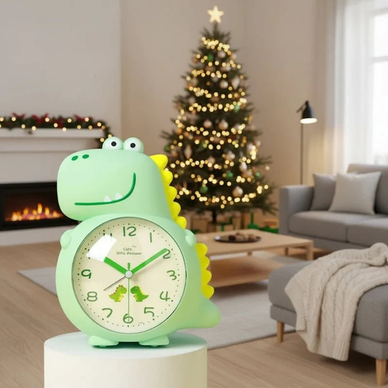 Children’s Alarm Clock Dinosaur Design Silent Operation Wake-Up Light