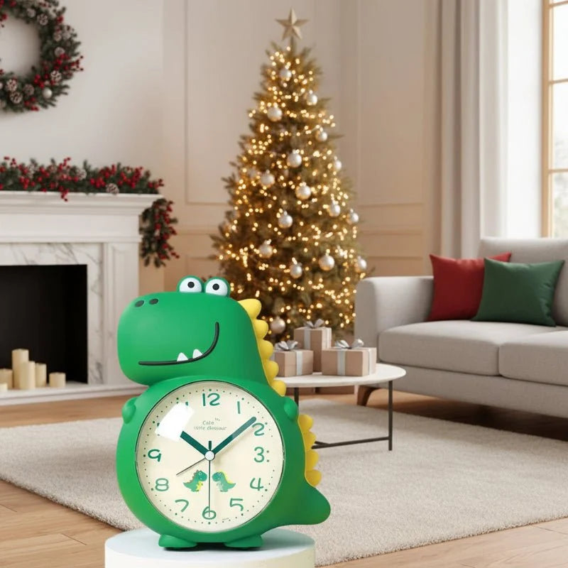 Children’s Alarm Clock Dinosaur Design Silent Operation Wake-Up Light
