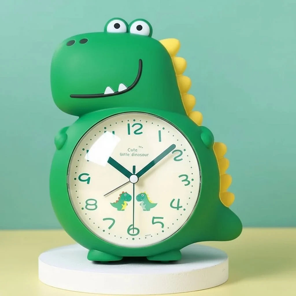 Children’s Alarm Clock Dinosaur Design Silent Operation Wake-Up Light