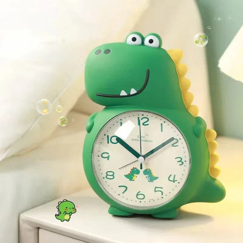 Children’s Alarm Clock Dinosaur Design Silent Operation Wake-Up Light