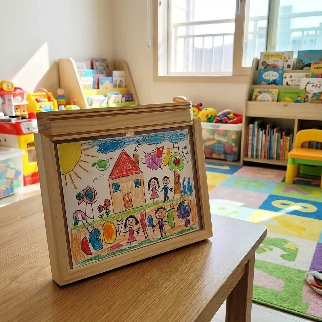 Children’s Art Frame Front-Opening Built-In Storage