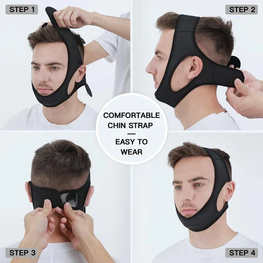 Chin Strap Anti-Snoring Adjustable Breathable Washable