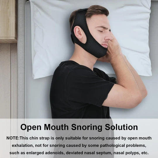 Chin Strap Anti-Snoring Adjustable Breathable Washable