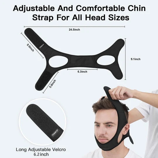 Chin Strap Anti-Snoring Adjustable Breathable Washable
