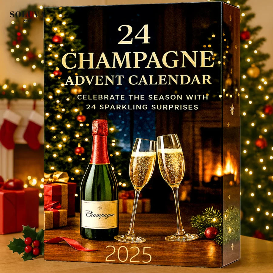 Christmas Advent Calendar 24-Day Decorative Bottle Countdown
