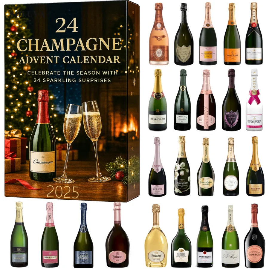 Christmas Advent Calendar 24-Day Decorative Bottle Countdown