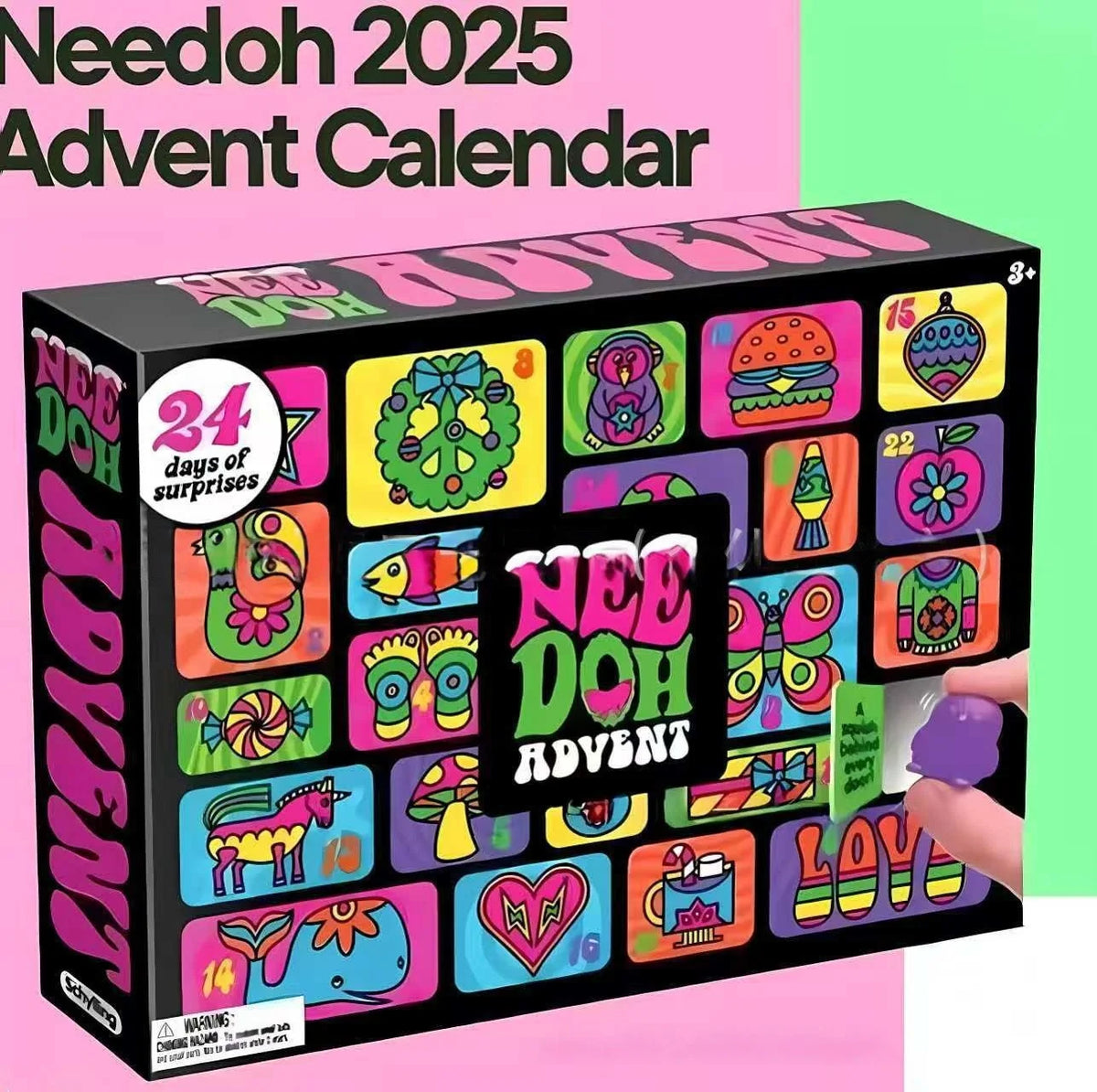 Christmas Advent Calendar 24 Surprise Toys Resin Figures