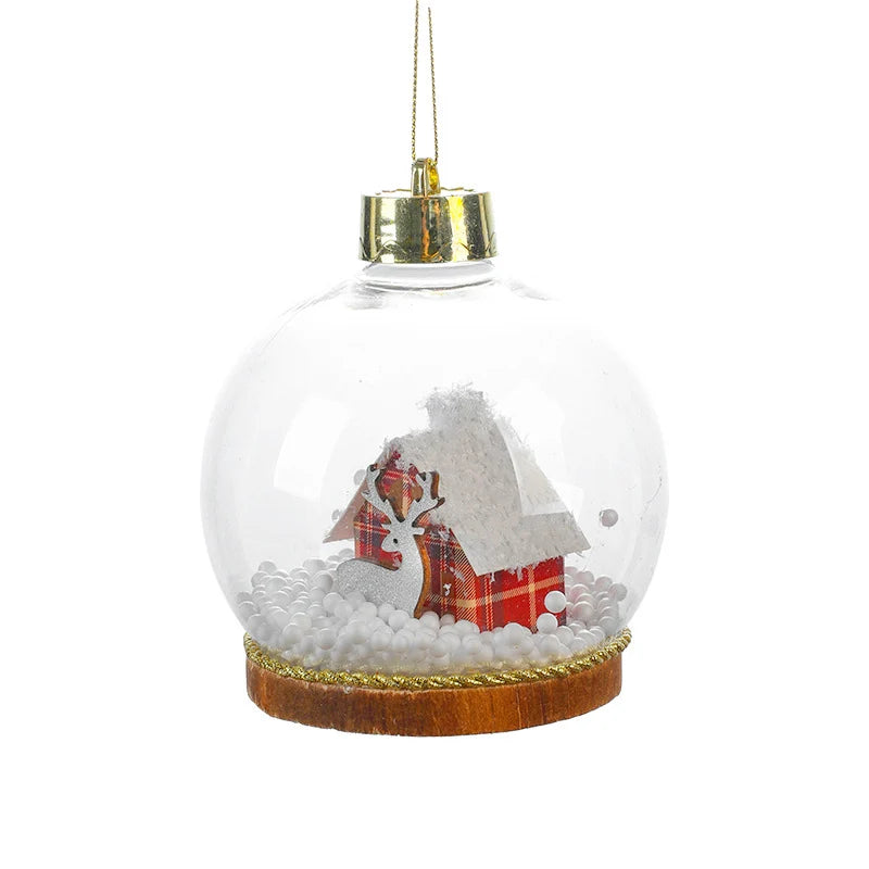 Christmas Bauble LED Snowy Landscape Design