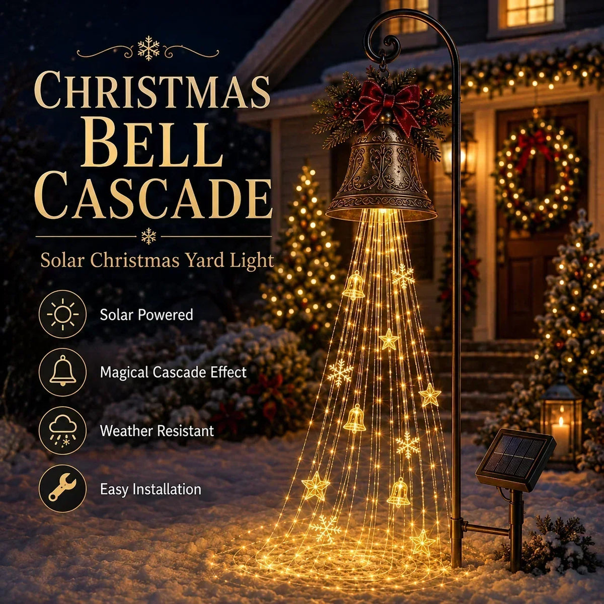 Christmas Garden Light Stake Animated Flowing LED Outdoor
