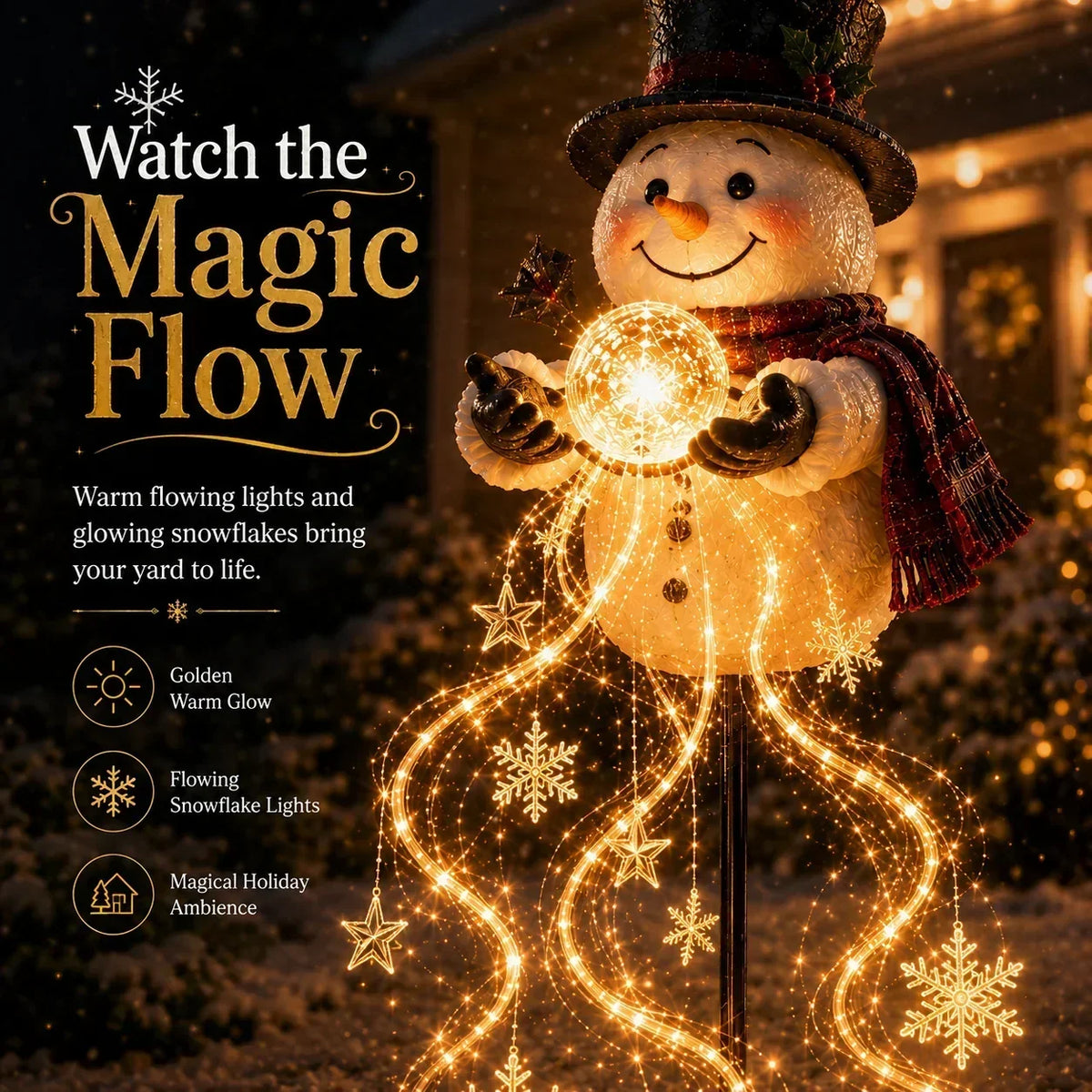 Christmas Garden Light Stake Animated Flowing LED Outdoor