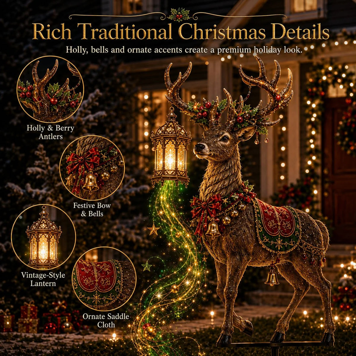 Christmas Garden Light Stake Animated Flowing LED Outdoor