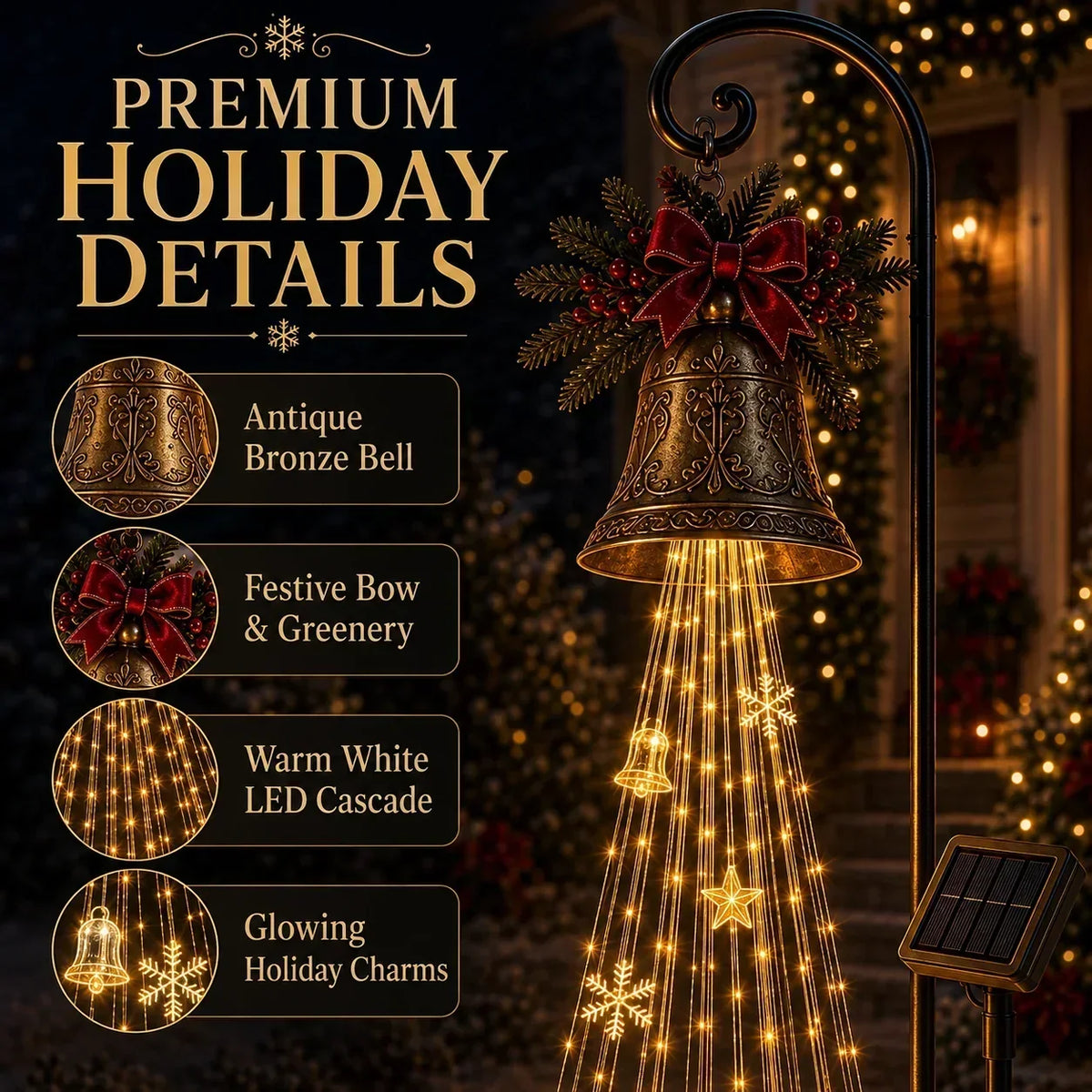 Christmas Garden Light Stake Animated Flowing LED Outdoor