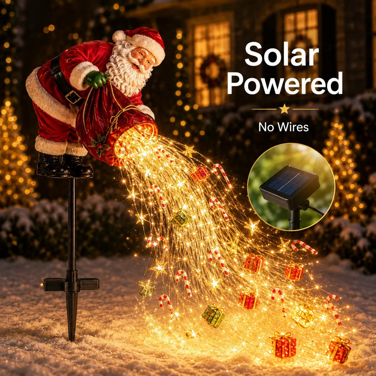 Christmas Garden Light Stake Animated Flowing LED Outdoor