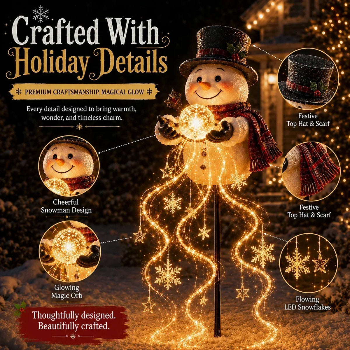 Christmas Garden Light Stake Animated Flowing LED Outdoor