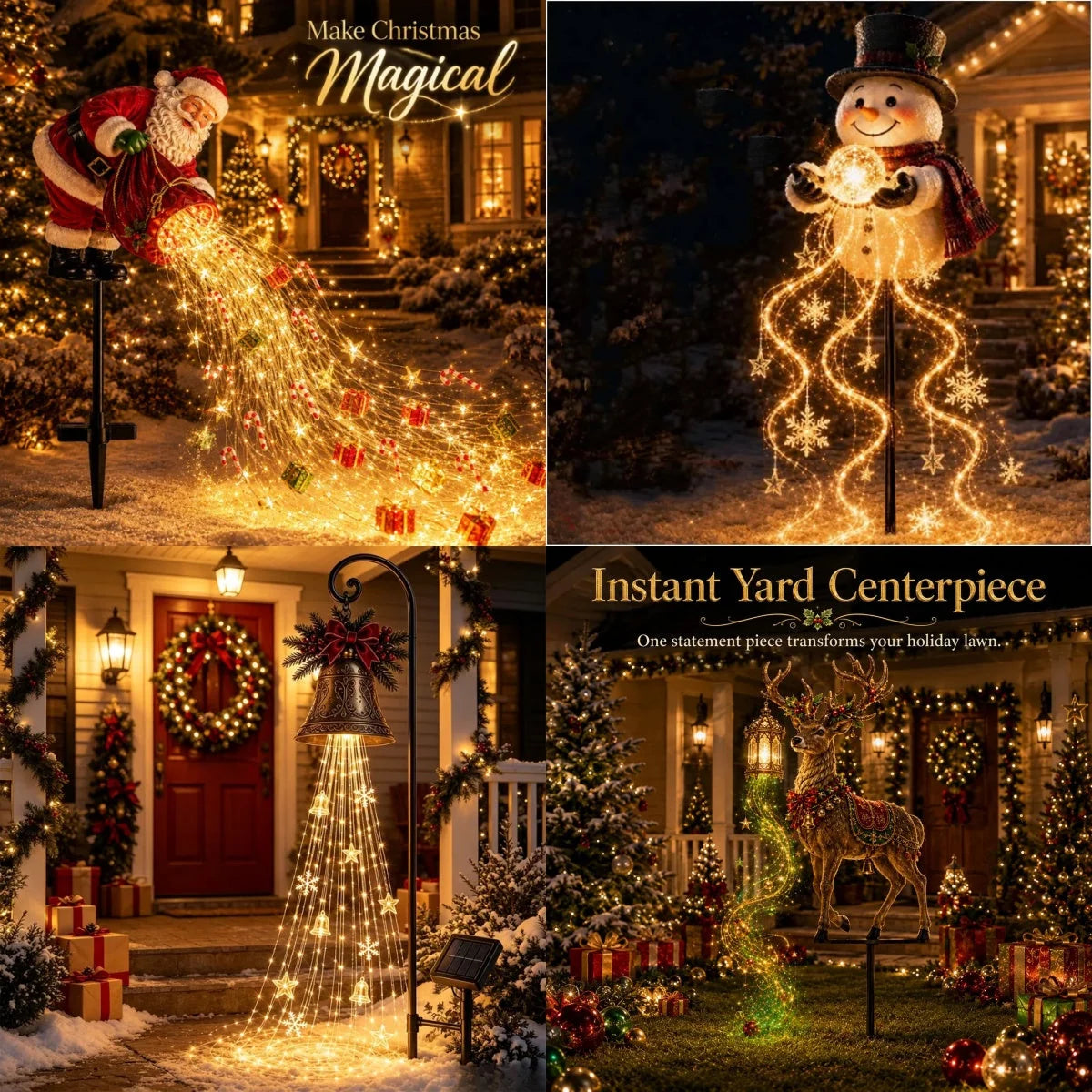 Christmas Garden Light Stake Animated Flowing LED Outdoor