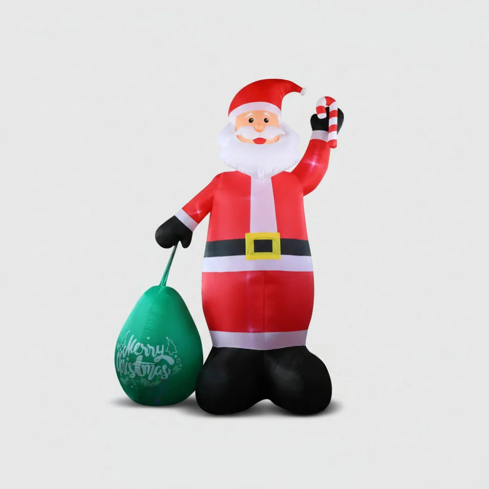 Christmas Inflatable Santa 14 Ft Tall Built-In LED Lights