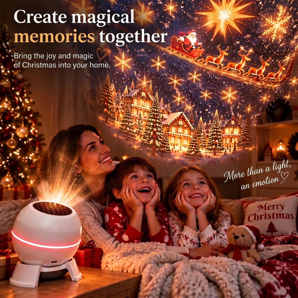 Christmas Light Projector Animated USB-Powered Indoor Decor