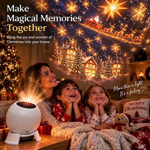 Christmas Projection Night Light USB-Powered Festive Scene Projection